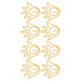 thumbnail image 1 of Paper Clip, Hand Shaped Present Office Paperclip 100Pcs Lovely Decor  for Document Yellow, 1 of 7