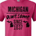 thumbnail image 4 of Inktastic Michigan Awesome Since 1837 T-Shirt, 4 of 5