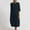 Navy, variant on Aloohaidyvio formal dresses for women plus size,Womens Fashion Round Neck Loose Short Sleeve Solid Mid-Calf Dress Long Dress, Womens Dresses