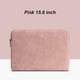 thumbnail image 1 of Funda para computadora portátil de cuero, impermeable, bolsa para computadora portátil, cremallera, funda para computadora a prueba de golpes, rosa, 15.6 pulgadas Methold EL002886-03, 1 of 2