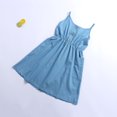 thumbnail image 2 of Matching Mommy and Daughter  Vest Dress Italian Strap Pocket Button Dress Outfits, 2 of 8