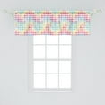 thumbnail image 2 of Ambesonne Watercolor Window Valance, Paintbrush Effect Hearts, 54" X 18", Multicolor, 2 of 3