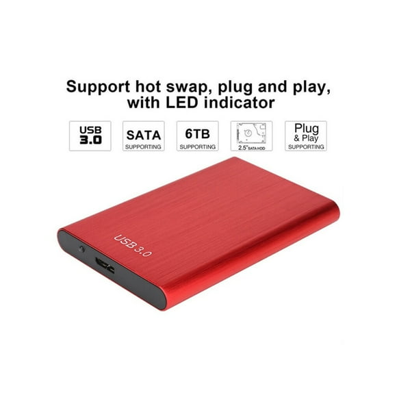 facefd Hard Disk Drive High Speed Case Portable Easy to Use Excellent Performance Cases Household Shop Tablets Networking Blue 500GB