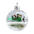 thumbnail image 1 of Adorno navideño de rana, colgante acrílico plano en 2D, decoración para árboles con motivos de la fauna silvestre, decoración festiva para habitaciones, regalos significativos para niños, 1 of 7