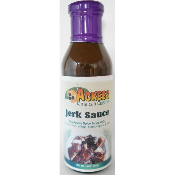 Ackees Jamaican Cuisine Original Spicy Jerk Sauce 12oz