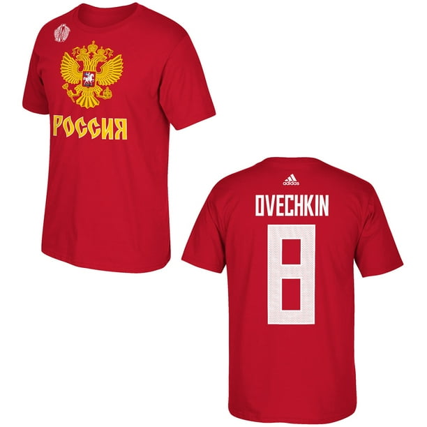Russia Cup of Hockey Alex Ovechkin Red Name and Number T-Shirt (S) - Walmart.com