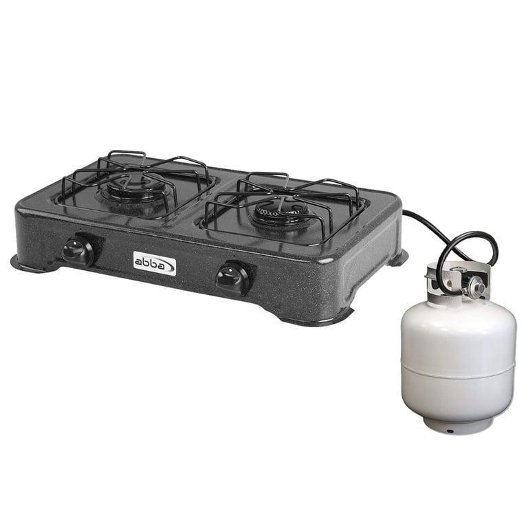Propane Stovetop, Portable Lightweight Camping Stove, 22 inches, 2 Burners,  Abba Appliances - Walmart.com