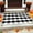 🌈 Black_New#3584, variant on Kuroiy Hand-Woven Plaid Outdoor Rug, Modern Fall Orange Check Door Mat, Polyester with Rubber Back, Low Pile, 15.7x23.6 inches, Porch Patio Entryway Layered Accent