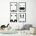 thumbnail image 6 of Kate and Laurel Sylvie Modern Baby Fox Framed Canvas Wall Art by Rachel Lee of My Dream Wall, 18x24 Black, Chic Modern Animal Art for Wall, 6 of 7