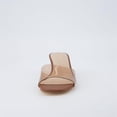 thumbnail image 3 of Cushionaire Doral Clear Kitten Heels for Women, Slip-On Open Toe Dress Sandals with Cushioned Footbed, 3 of 6