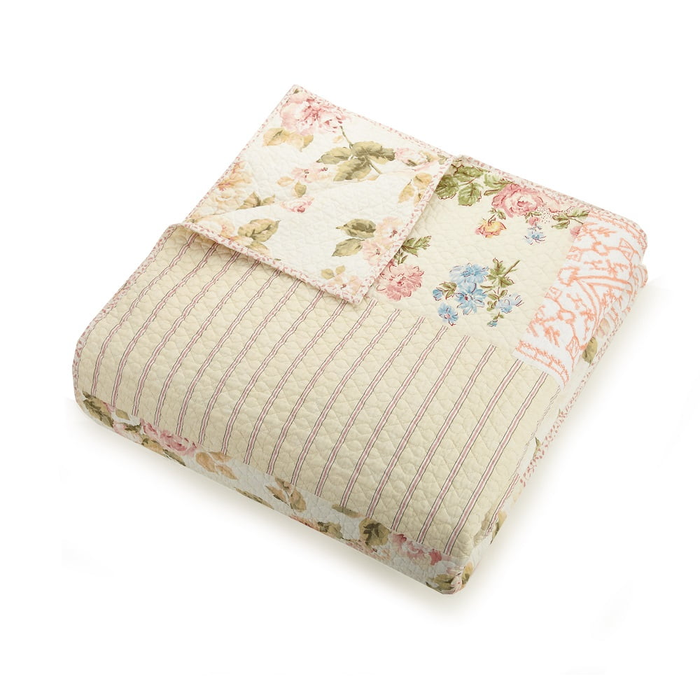 Mary Jane Farm Sweet Blossoms Pattern Cotton Quilt, King