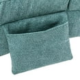 thumbnail image 5 of Chaise Lounge Indoor Chair, Modern Polyester Upholstered Long Lounger for Indoor Bedroom Office or Living Room, Teal, 5 of 7