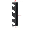 thumbnail image 2 of Horizontal Garden Tool Organizer, Garage Organization Rack for Shovels Rakes Brooms and Mops, Solid Steel Holds, 2 of 6