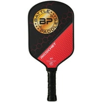 Battle Paddles Ricochet Carbon Fiber Pickleball Paddle, Red