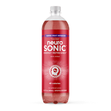 (6 pack) neuroSONIC, Superfruit, Energy Beverage, 16.9oz