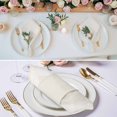thumbnail image 2 of Cream Greek Key Cloth Napkins, Geometric Greece Ancient Farmhouse Geo Washable and Reusable Dinner Napkins Set of 6, Table Napkin for Kitchen Party Birthday Wedding Hotel Housewarming 20"x20", 2 of 8