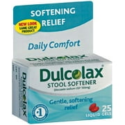 6 Pack - Dulcolax Stool Softener Liquid Gels 25 Liquid Gels Each