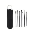 thumbnail image 1 of Kit de herramientas para limpiar cerumen de acero inoxidable de 7 piezas en negro, 1 of 6