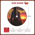 thumbnail image 2 of Defioc Sunset Western Cowgirl for Christmas Tree Skirt Snowman Xmas Tree Skirt Farmhouse Christmas Decorations Tree Mat for Holiday Party Decor-30", 2 of 6