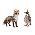 thumbnail image 2 of 2 Pcs Animal Hanging Christmas Ornaments for Christmas Tree, Christmas Decorations Indoor Outdoor for Home Holiday Decor, Gift for Family Friends, Assorted Wildlife Animal Style, 3.15in, 2 of 9