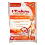 Plackers Orthopick Flosser for Braces, 36 Ea, 2 Pack