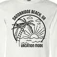 thumbnail image 4 of Inktastic Summer Vacation Mode Sandbridge Beach Virginia Long Sleeve T-Shirt, 4 of 5