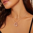 thumbnail image 2 of Turandoss Heart Initial Necklaces for Women Girls Dainty 14K Gold Plated Cubic Zirconia Letter a-z Pendant Jewelry Birthday Teenage Girl Gifts for Little Girls Niece Sister Ages 10-12, 2 of 7