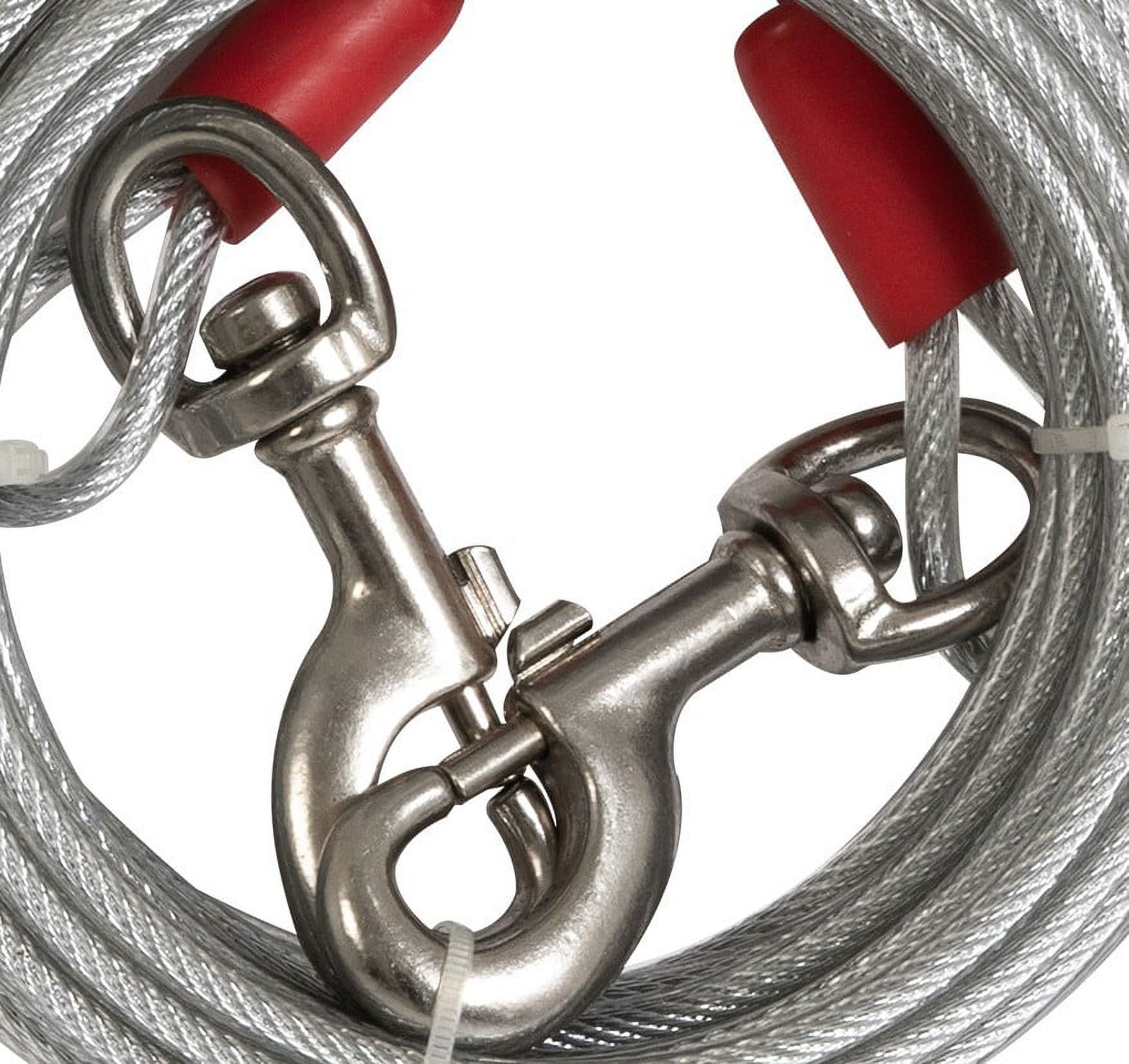 Aspen Pet Super Heavy Duty Dog Tie-Out Cable, 15 Ft, Silver photo 5