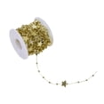 thumbnail image 6 of balikha Bead Garland for Christmas Tree 32.8ft Party Bead String Bead Chain Beaded Garland Strand Roll for Xmas Supplies Curtains DIY Gold Star, 6 of 9