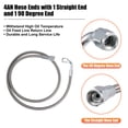 thumbnail image 6 of Unique Bargains 4AN Turbo Oil Feed Line Stainless Steel Braided AN4 90 Degree Hose End 36", 6 of 7