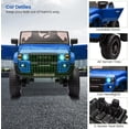 thumbnail image 6 of Historyli 24V Ride On Car, 2 Seater Ride On Car Truck, Electric Car, with Parent Remote Control, Blue, 6 of 8
