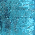 thumbnail image 1 of Ahgly Company Indoor Square Oriental Light Blue Industrial Area Rugs, 7' Square, 1 of 4