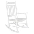 thumbnail image 3 of Shine Company Traditional Hardwood Indoor/Outdoor Porch Rocker in White, 3 of 10