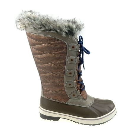 Time and Tru Women's Tall Lace-up Winter Boot