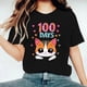 thumbnail image 4 of Camisetas de Cuello de Tripulación de Manga Corta para Mujeres Carta Impresa Camiseta 95% Poliéster 5% Spandex, Manga Corta Cuello Redondo Top Casual para Diario, 4 of 5