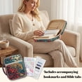thumbnail image 4 of ZUXONGSY Leopard Print Bible Cover for Women Quilted Bible Carrying Case Large Scripture Bag with Bookmarks Zippered Handbag for Daily Commuter, Gift, 4 of 8