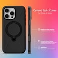 thumbnail image 2 of Funda de teléfono TORRAS Ostand Spin para iPhone 16 Pro Max negra, 2 of 9