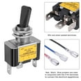 thumbnail image 4 of 3PCS ON Off Rocker Lighted Toggle Switch 30A 12V DC SPST 2 Position 3 Pin Blue LED Light Wired for Car Boat Automotive, 4 of 9