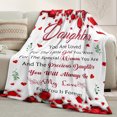 thumbnail image 4 of Daughter Birthday Gifts from Mom Dad - Daughters Blanket - Unique Present for Adult Daughters - Christmas Valentines Mothers Day Birthday Gift for Daughter - to My Daughter's, 4 of 6