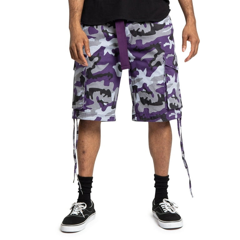 パンツ VICTORIOUS BAGGY Chocochip Camo Shorts Victorious Men's Belted Ripstop Twill Camo Cargo Short