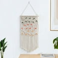 thumbnail image 2 of CATPAN Macrame Hanging Tapestry Boho Hand Woven Tapestries Dream Catchers Boho Wall Art Decor Home Wall Decor Wall Pediment 16x30 Inch, 2 of 6