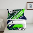 thumbnail image 5 of Erosebridal Rugby Comforter Sets,Stripes Sport Comforters & Duvets,Football Gaming Decor (Seattle),Reversible,Breathable,2pcs, 5 of 7
