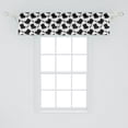 thumbnail image 2 of Ambesonne Manly Window Valance, Magician Hat and Mustache, 54" X 12", Charcoal Grey Pale Grey, 2 of 3