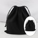 thumbnail image 4 of Bolsas de lona con cordón de 25 x 30 cm, bolsa organizadora de juguetes para regalo de viaje, bolsa reutilizable Negro, 4 of 9
