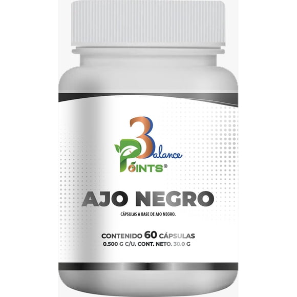Ajo Negro, 3 Balance Points, 60 Capsulas.