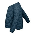 thumbnail image 7 of Little Donkey Andy Women's Lightweight Puffer Jacket with Recycled Insulation, Button Down Quilted Coats (Navy Blue S), 7 of 7