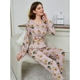 thumbnail image 7 of Eternatastic Womens Cute Animal Printed Pajama Sets Long Sleeve Lounge Set Two Piece Outfits, 7 of 7