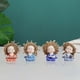thumbnail image 4 of 4 Unids Estatuilla de Monjes en Miniatura Estatua Linda Modelo Craft Wise Figure Handcrafts Baby Little Adornos para Bonsai Car Desktop .5x4x7cm Macarena Pequeñas figuritas de monje, 4 of 7