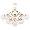 thumbnail image 3 of 52702CPZ Kichler Lighting Silvarious - 16 Light Chandelier-26 Inches Tall and 38 Inches Wide-Champagne Bronze Finish-Clear Crackle Glass Color, 3 of 9