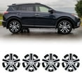 thumbnail image 5 of Wheel Rim Cover Hubcaps ，17 inch 4 Pcs Set ，Snap on Hub Caps Replacement for 2013-2018 TOYOTA RAV4(Silver & Black Lacquer), 5 of 8